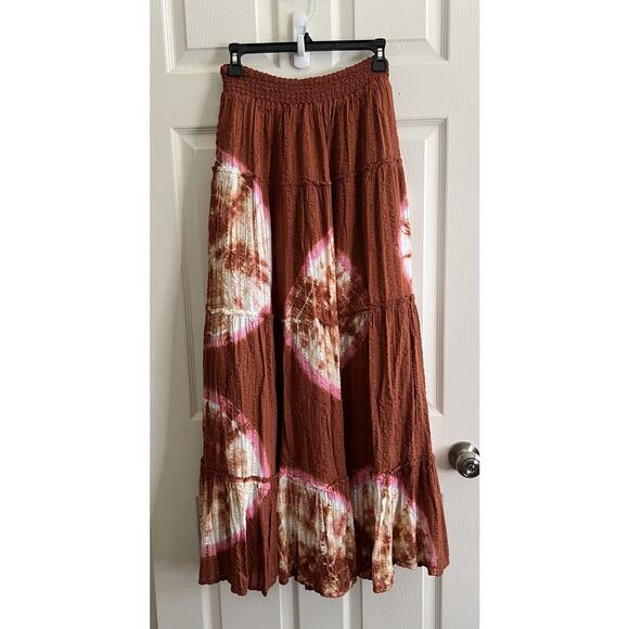 THE ODELLS ANTHROPOLOGIE Tie Dye Serena Top Lidia Maxi Skirt 2 Piece Set Sz XL - Picture 6 of 15